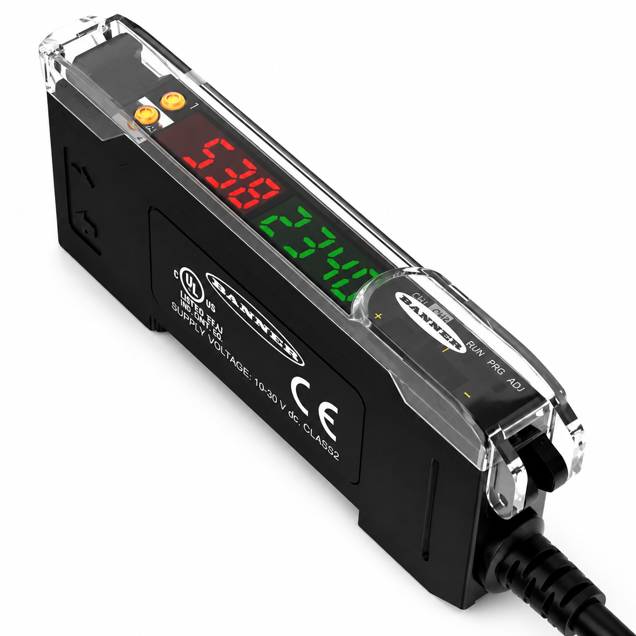 XSZ fiber optic amplifier for industrial sensor signal control