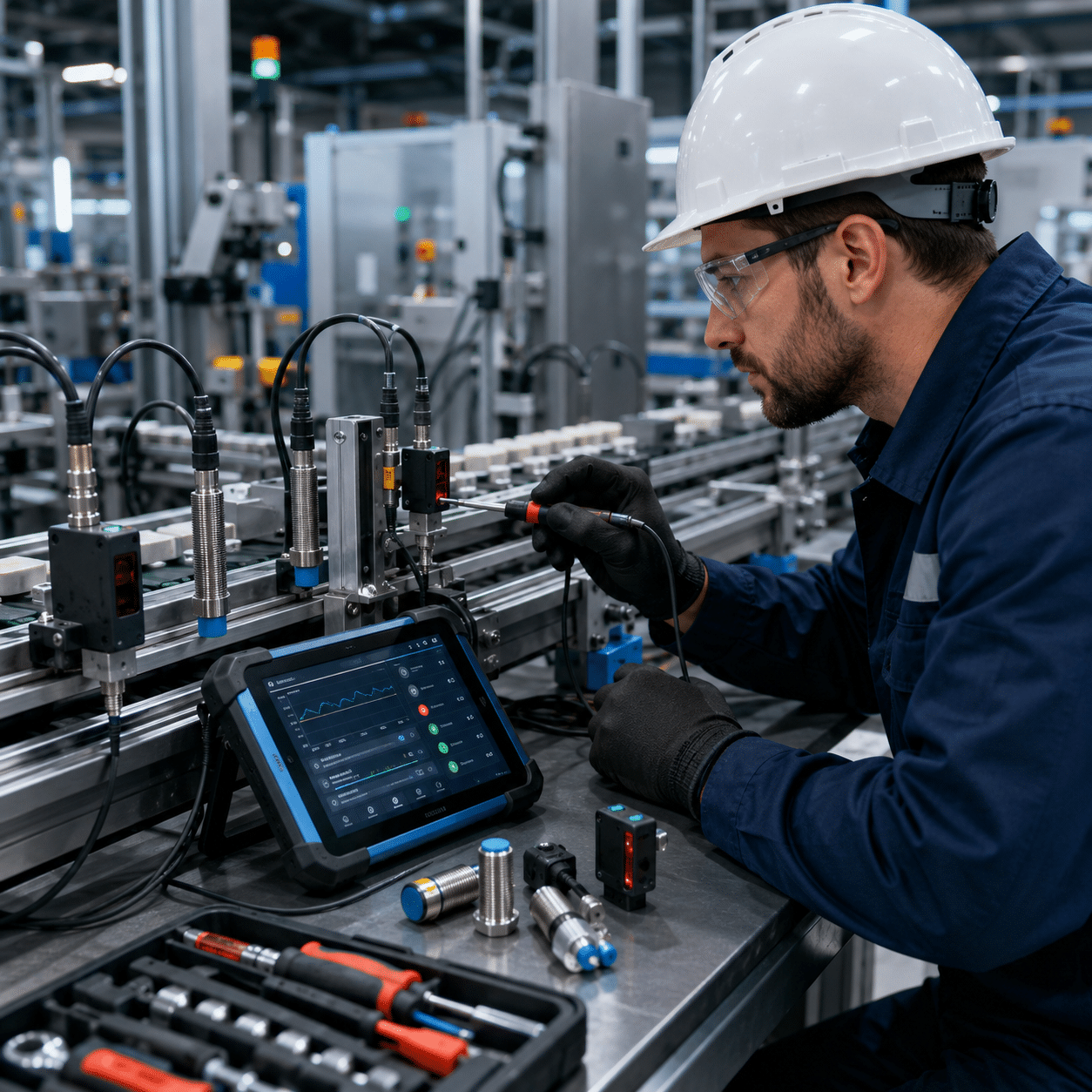 Industrial sensor troubleshooting guide for automation machines