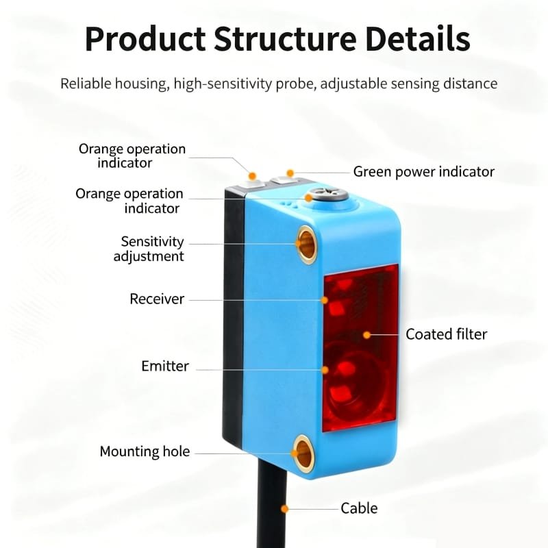 E3Z-D61L 300 mm Photoelectric Sensor - 图片 3