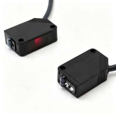 E3Z-D61 Adjustable Photoelectric Sensor, NPN NO, 24 VDC, 5-10 cm