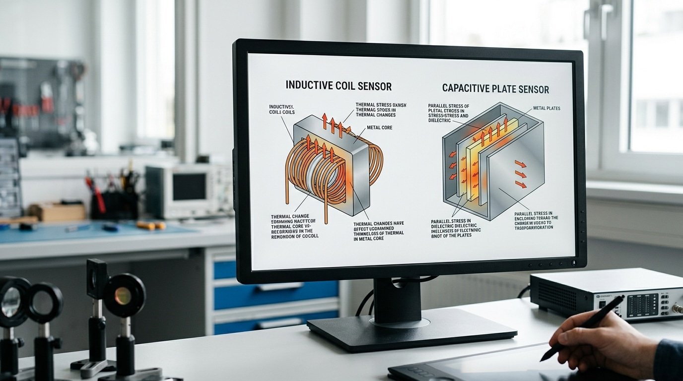 inductive vs capacitive high temperature proximity sensor comparison in hot environment