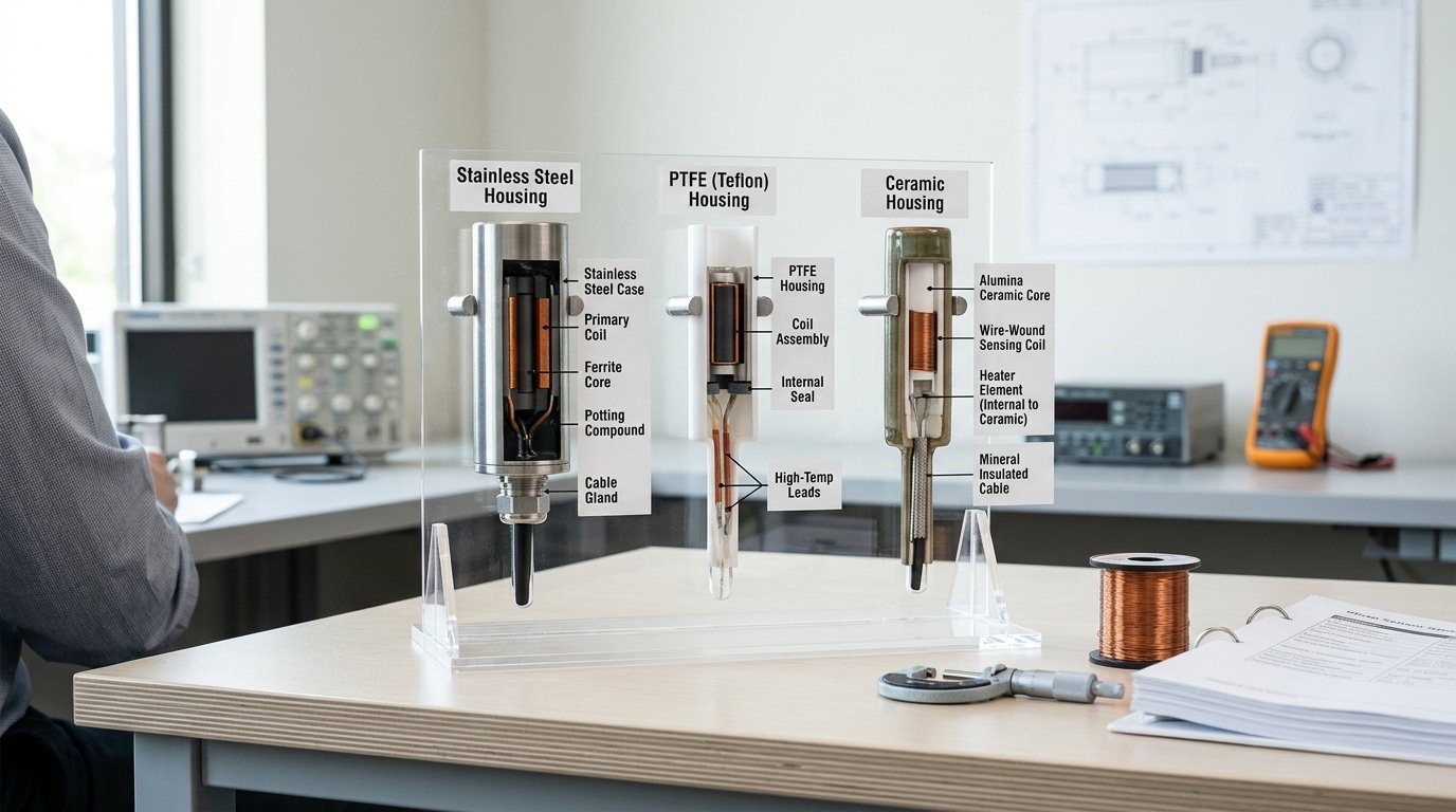 high temperature proximity sensor construction comparison across 150C 230C 300C classes