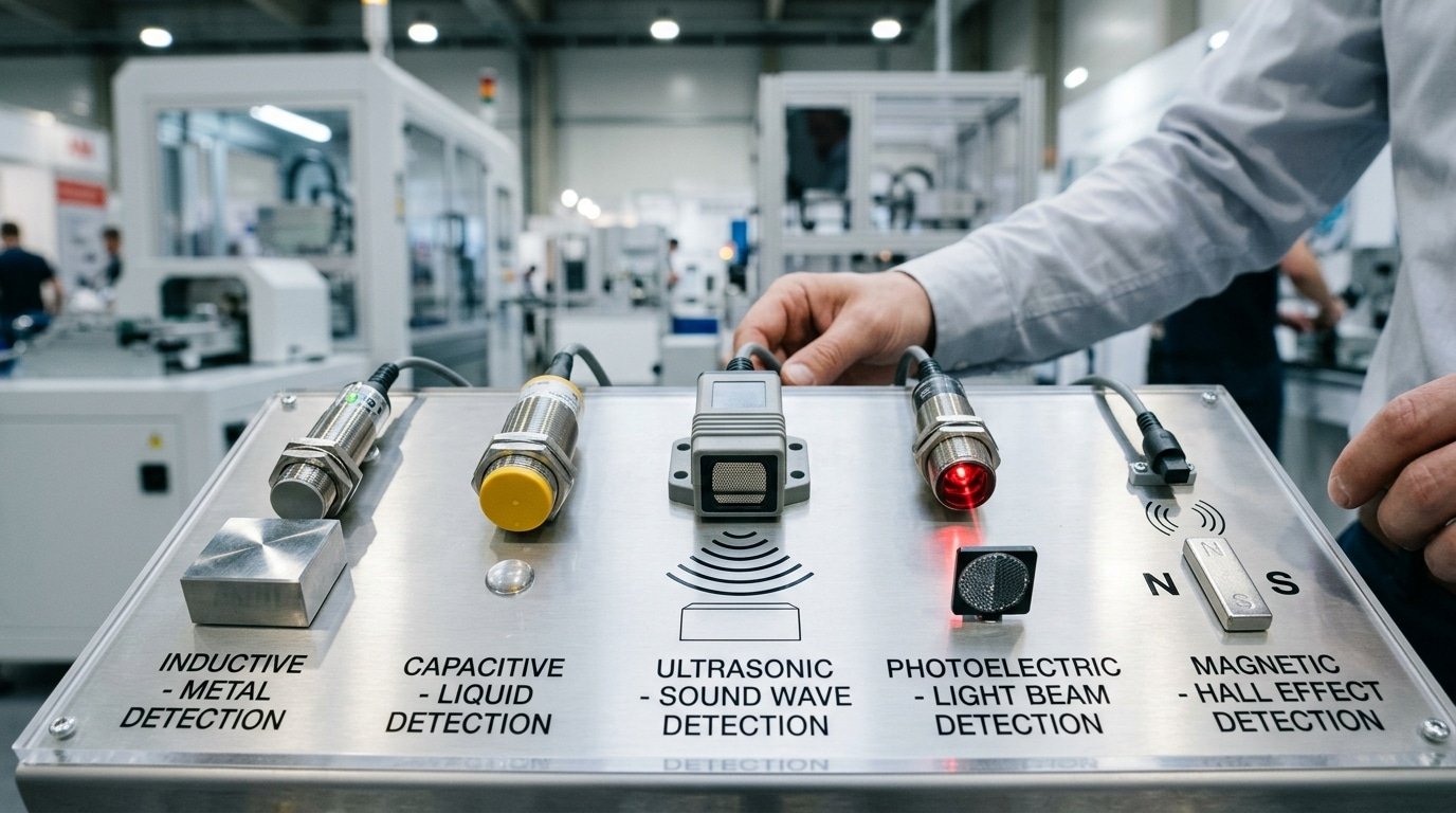 How do proximity sensors work โ five sensor types and the physical property each detects
