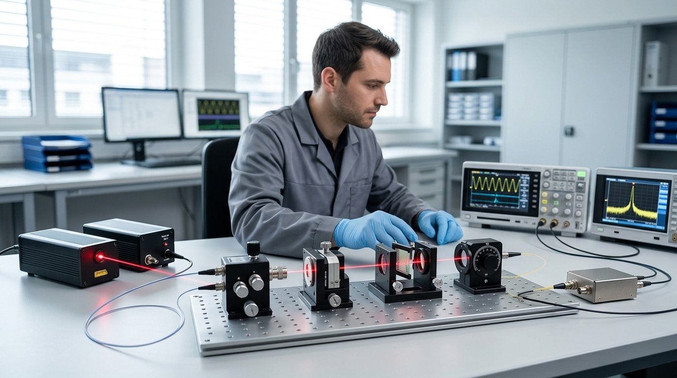 how a fiber optic sensor works using four light modulation methods