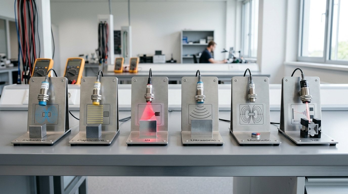 proximity sensor types comparison showing what each sensor detects