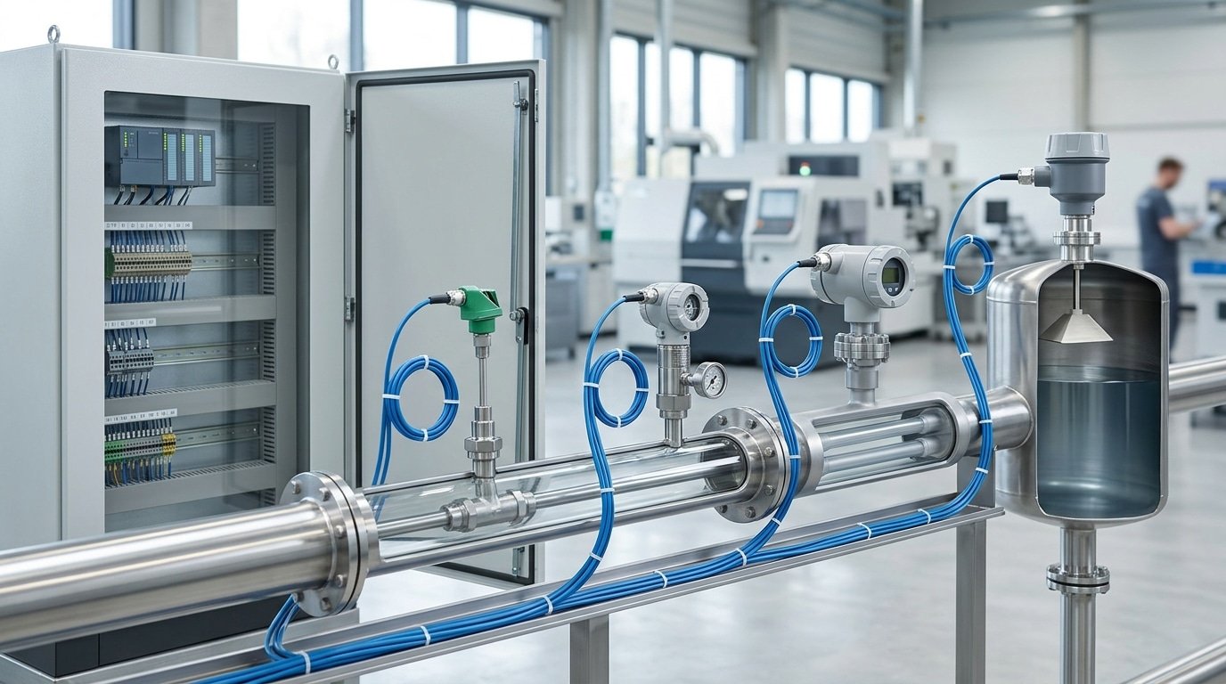 core process sensors for temperature pressure level and flow in industrial automation