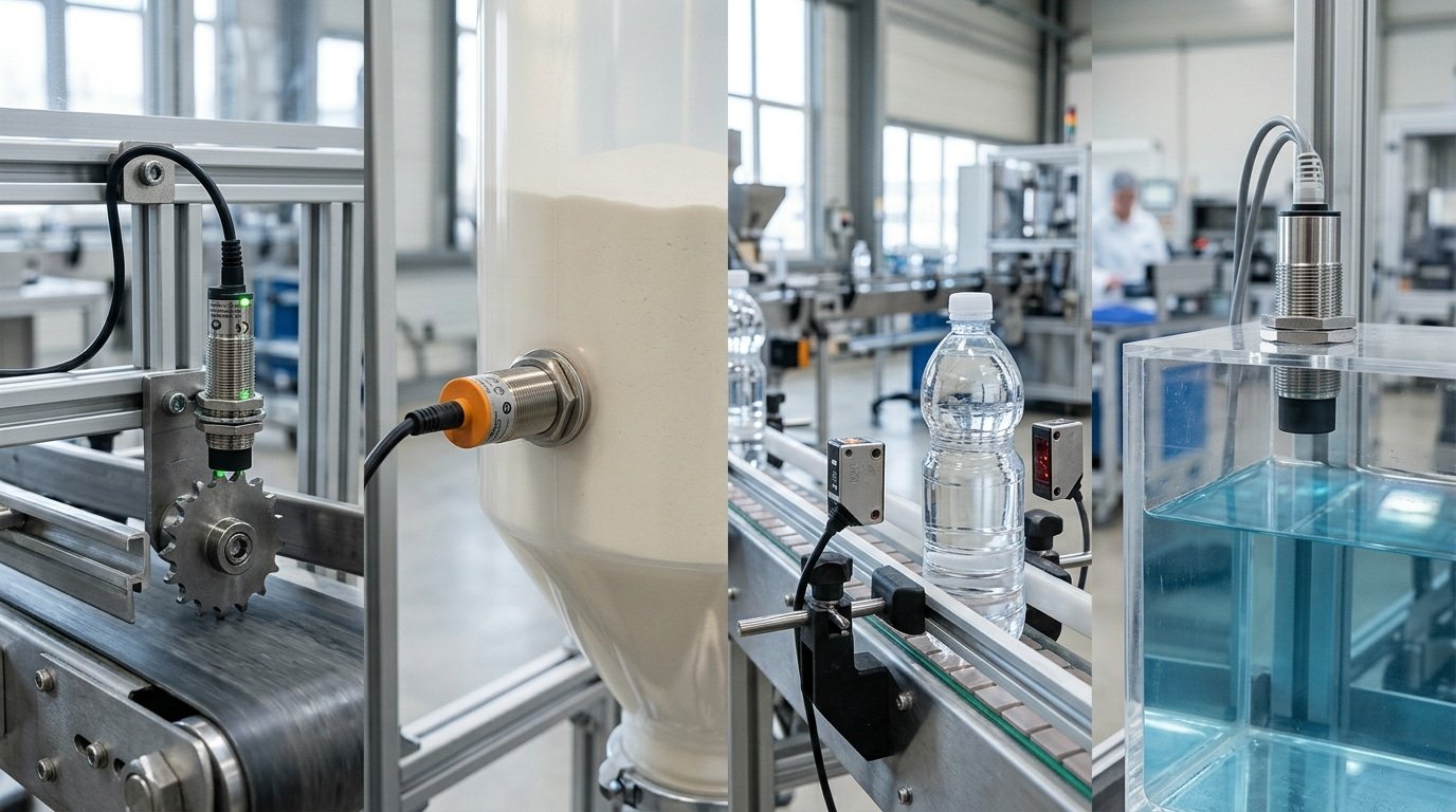 types of sensors in automation for presence and proximity detection