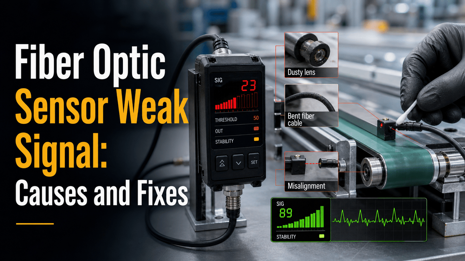 Fiber Optic Sensor Weak Signal: Causes and Fixes