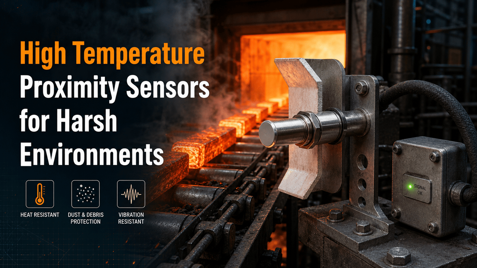 High temperature proximity sensors for harsh environments