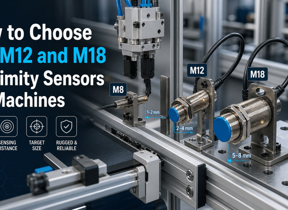 How to choose M8, M12 and M18 proximity sensors for machines