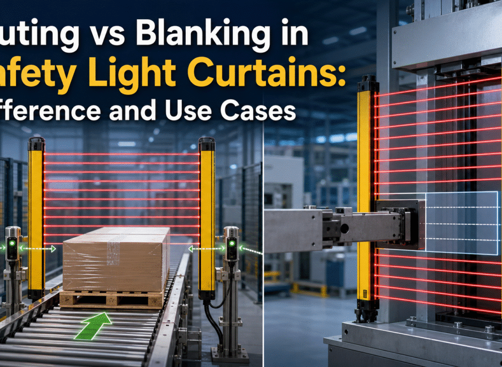 Muting vs Blanking in Safety Light Curtains: Difference and Use Cases