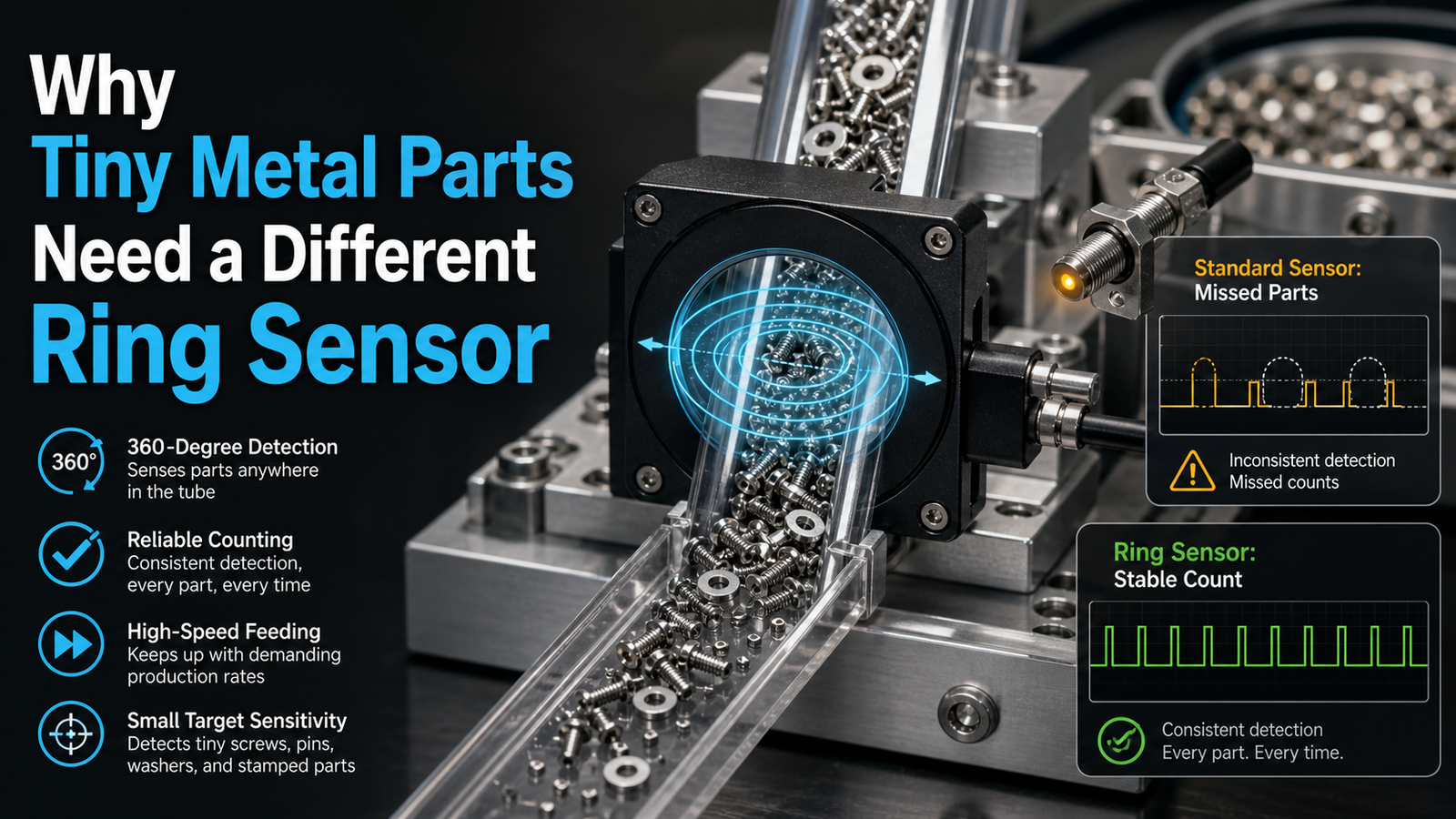Why tiny metal parts need a different ring sensor
